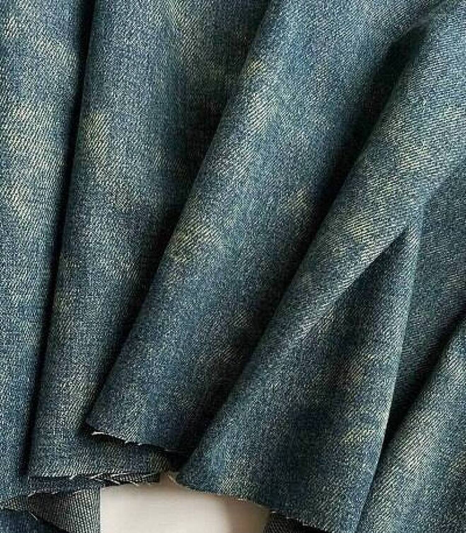 STOCK Деним гранж песто (0,35+0,4)