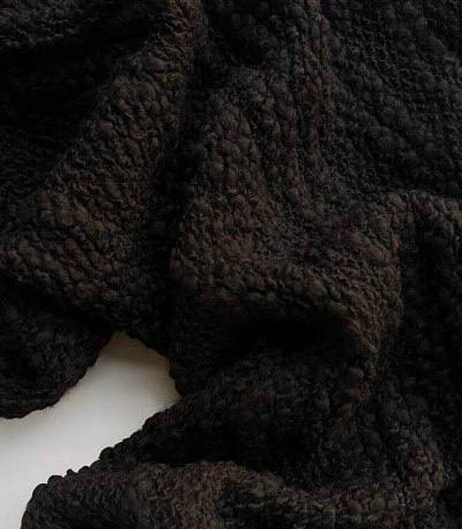 STOCK Трикотаж фактурный горький шоколад (Италия) (0,6)