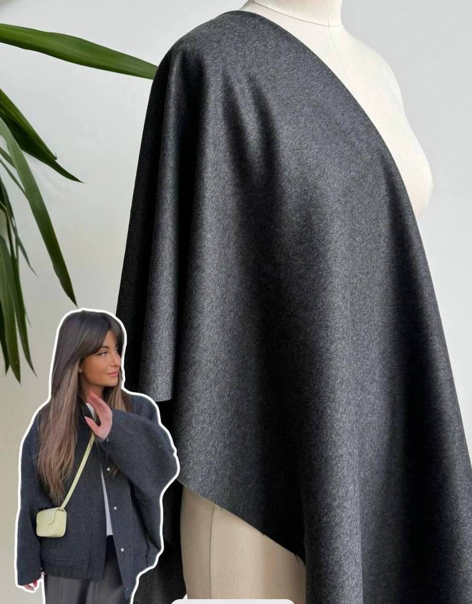 STOCK Шерсть костюмная графит (Италия) (0,4) STOCK Шерсть костюмная графит (Италия) (0,4)