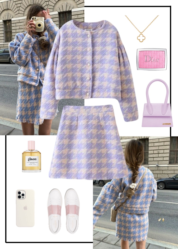 Elegant style: твид гусиная лапка very peri 