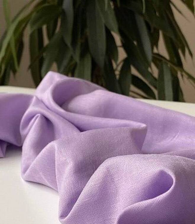 Отрез Лен с вискозой сирень (0,3м)