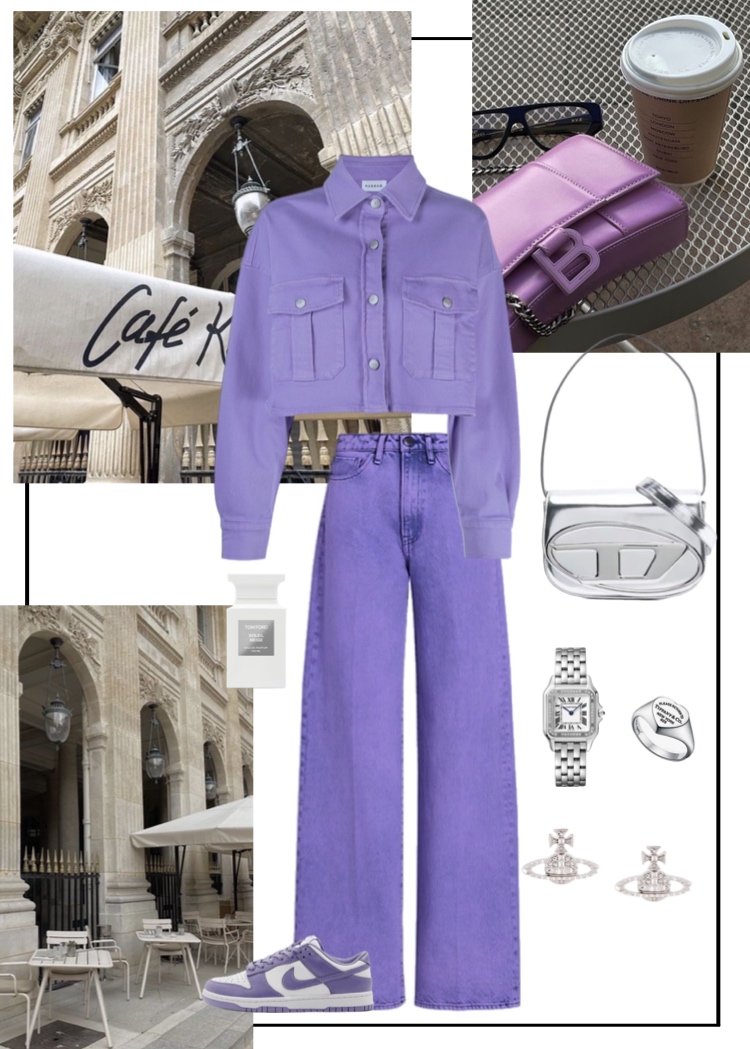 Street style: деним violet плотный 