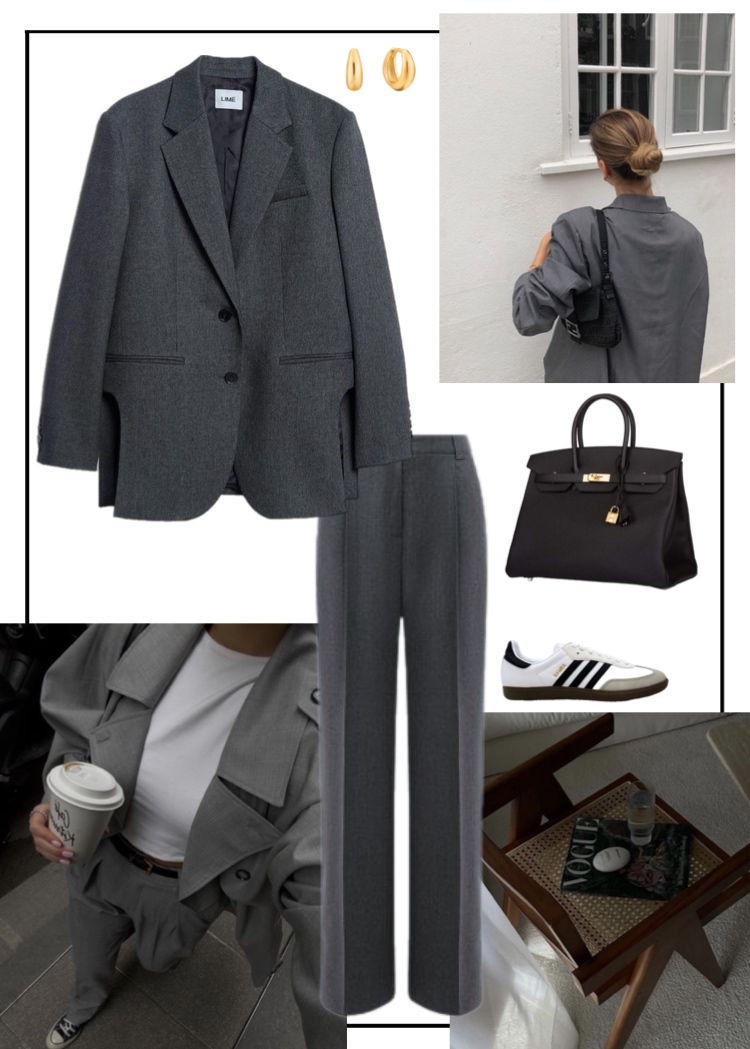 Power dressing : костюмная ткань nero Graphite