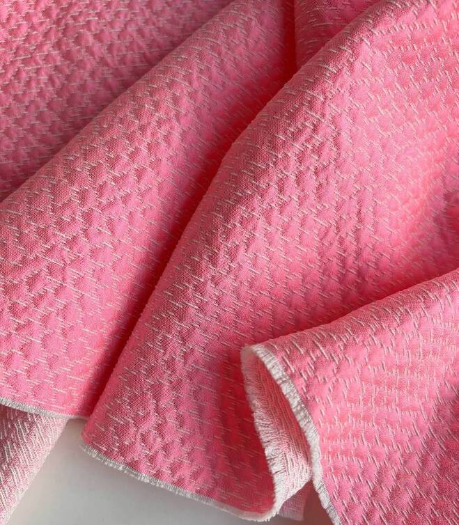 STOCK Жаккард розовый (Италия) (0,35+0,48)