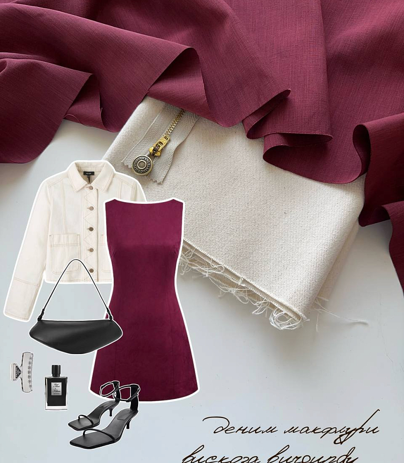 Вискоза burgundy (Италия)