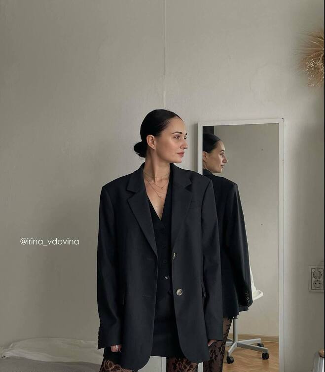 Отрез Костюмная ткань графит (0,3м)