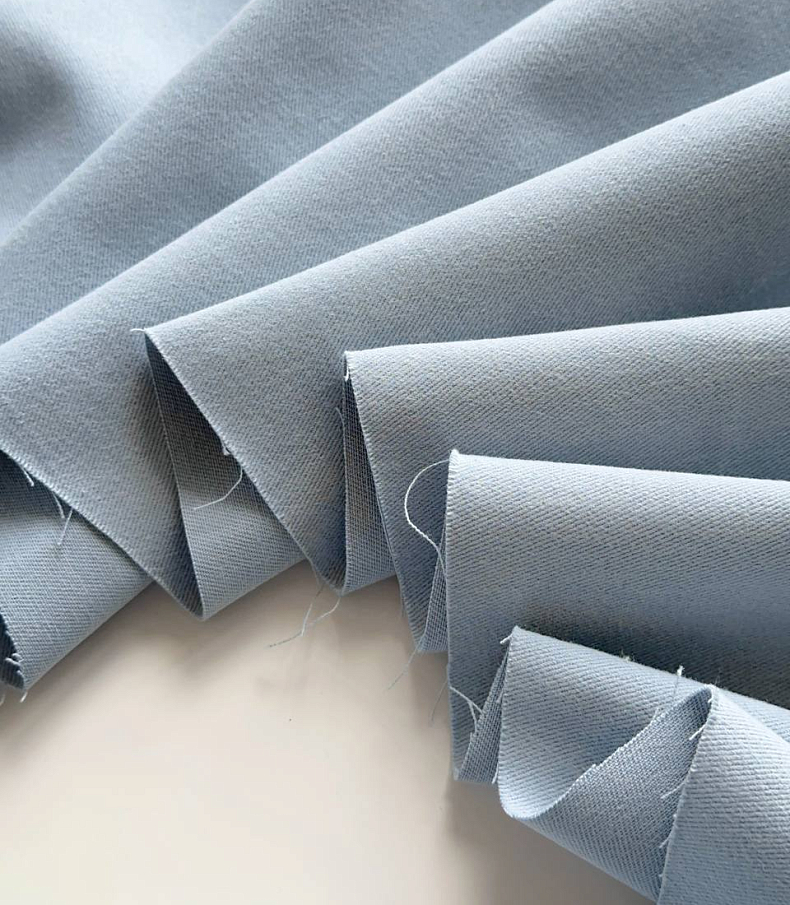 Деним велюровый misty blue