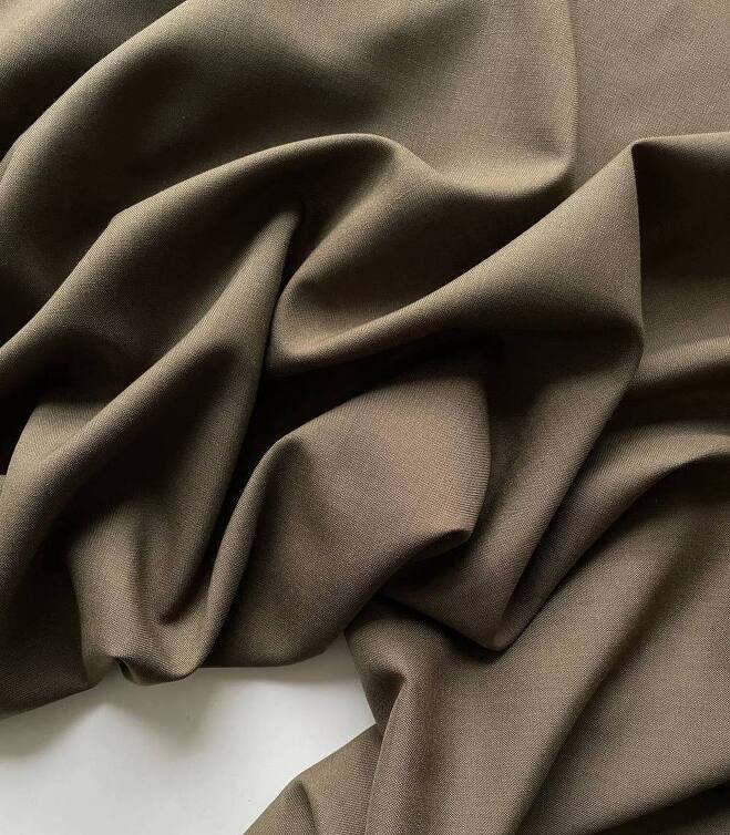 STOCK Шерсть костюмная оливка (Италия) (0,5)