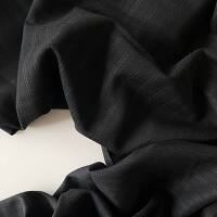 Шерсть костюмная полоска черный (Италия)