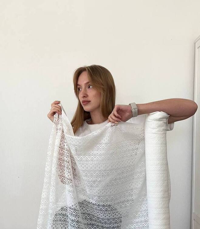 Кружево geometry milk