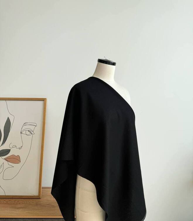 STOCK Лен с вискозой leona черный (0.45м)