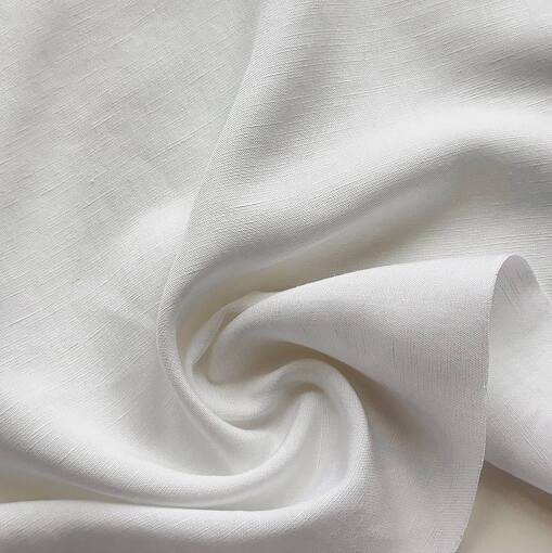 Лен с вискозой white