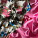 Шифон flower exotic розовый (Италия)