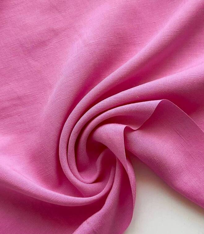 Лен с вискозой bubblegum