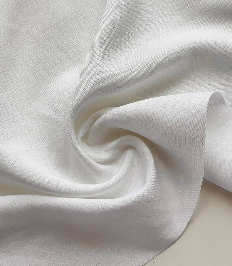 Лен с вискозой white
