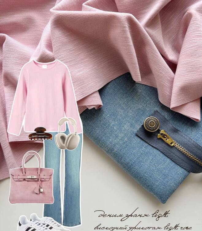 Трикотаж вискозный light rose