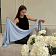 Трикотаж вискозный light blue