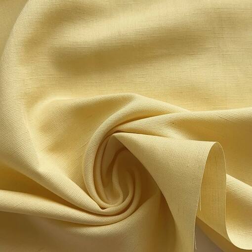 Лен с вискозой butter yellow