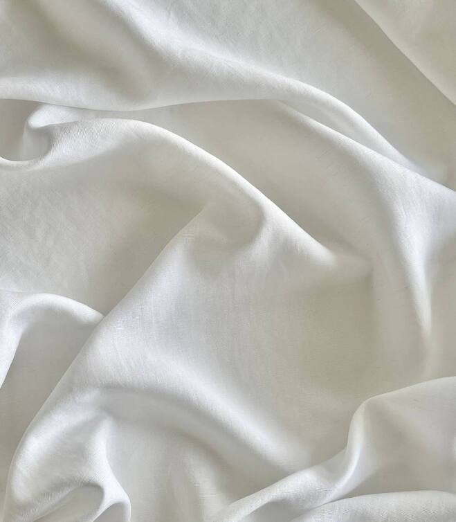 Лен с вискозой white