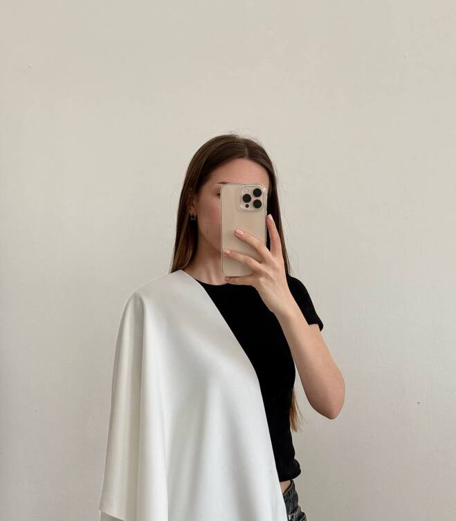 Тенсель плательный milk
