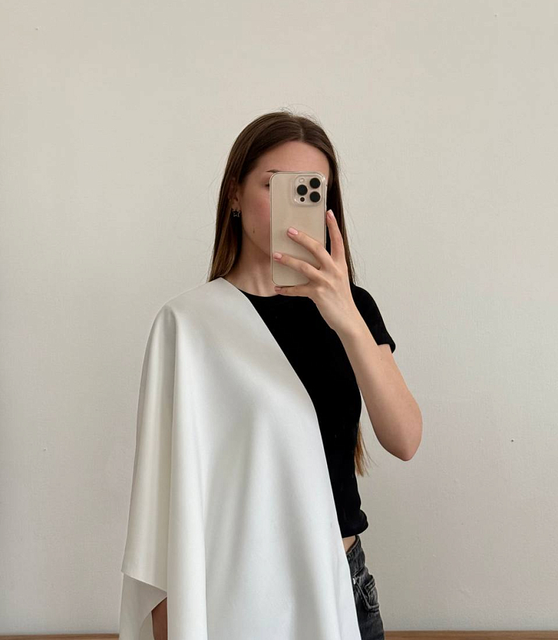 Тенсель плательный milk