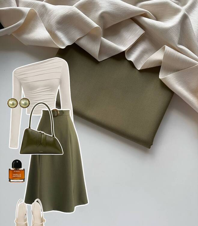 Костюмная ткань martini olive (Италия)