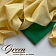 Деним велюровый green