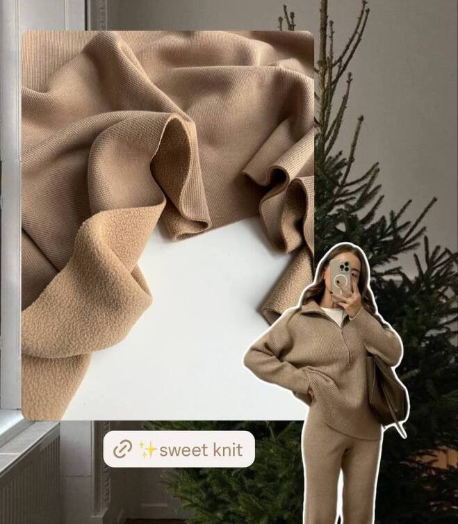 STOCK Трикотаж sweet knit ириска (0,35+0,5+0,55+0,95)