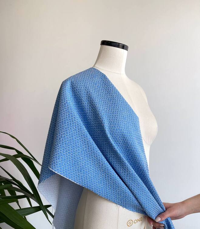 STOCK Жаккард светло-синий (Италия) (1,75+0,9+0,3)