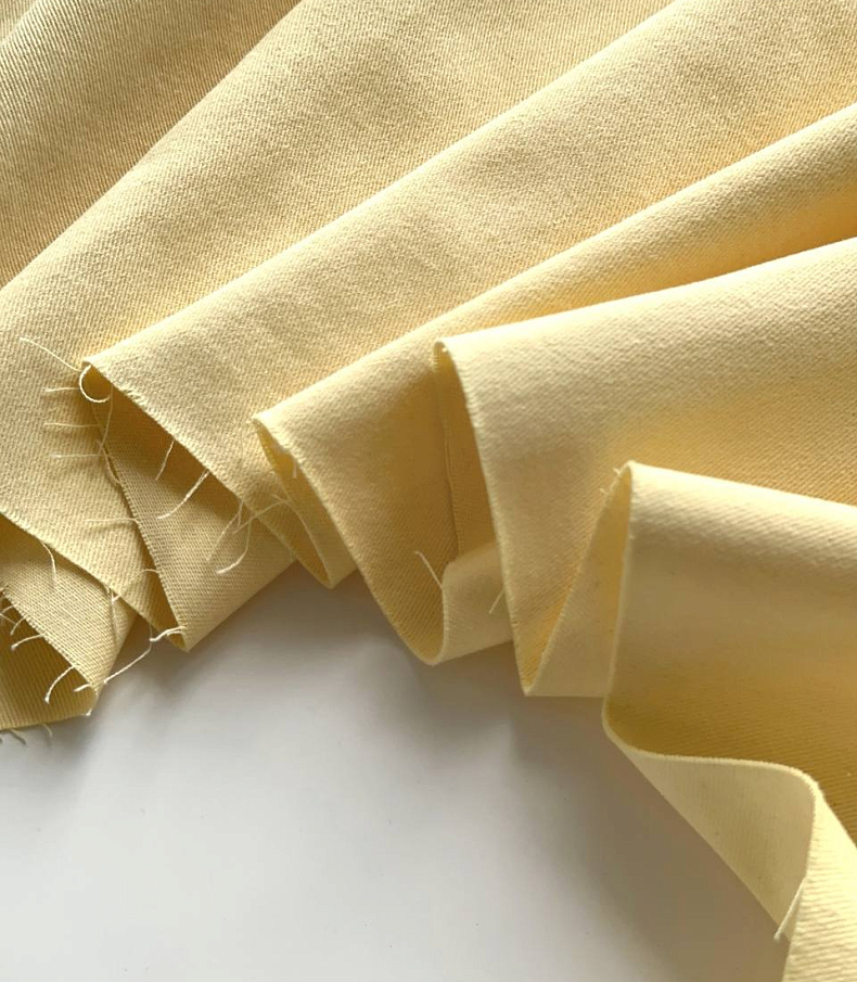 Деним велюровый butter yellow