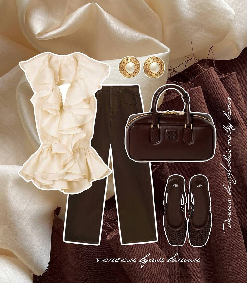Деним велюровый milky brown