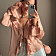 STOCK Вискоза фактурная peach (Италия) (0,4)