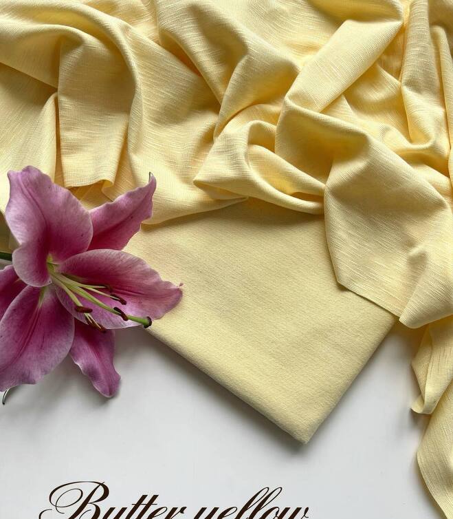 Трикотаж вискозный butter yellow